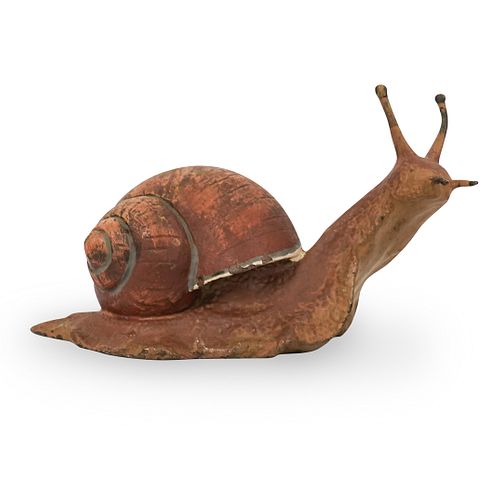 Franz Bergman Cold Painted Bronze Snail