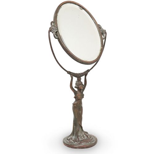 Art Deco Bronze Vanity Mirror
