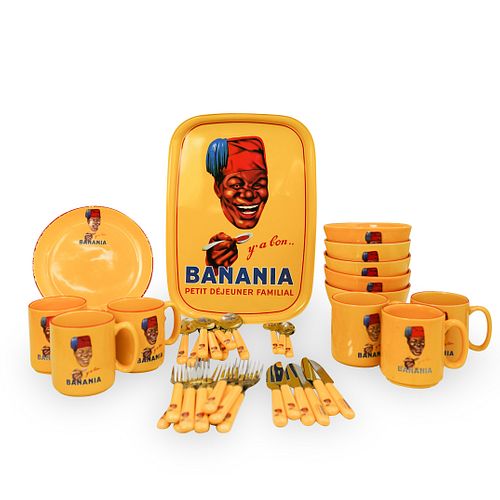 (42 Pc) Banania Editions Clouet Tableware Set