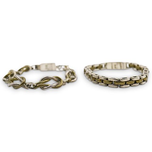 (2 Pc) Sterling Silver Bracelets