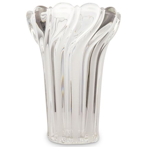 Crystal Swirl Form Vase