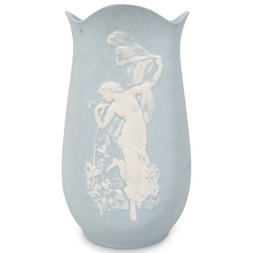 Jasperware Figural Vase
