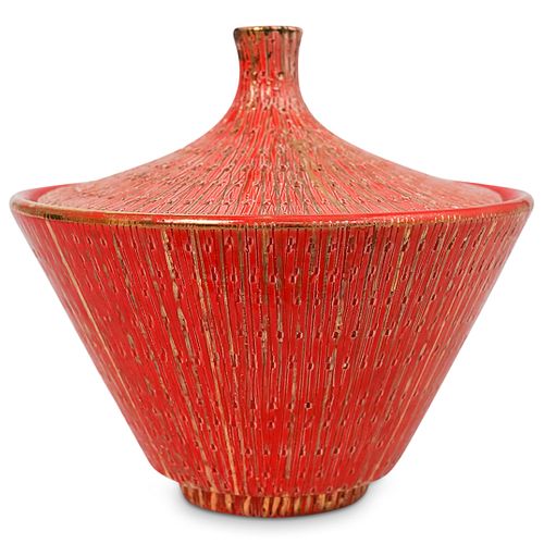 Italian Ceramic Lidded Bowl