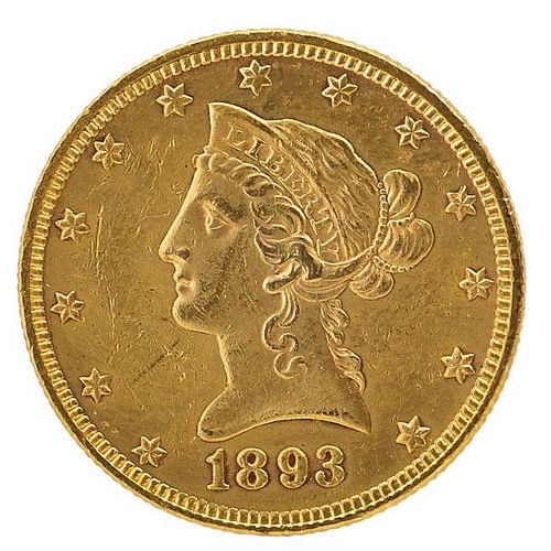 U.S. 1893 LIBERTY $10.00 GOLD COIN