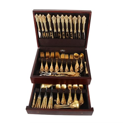 134-PIECE 'GRAND BAROQUE' SILVER SET, WALLACE STERLING