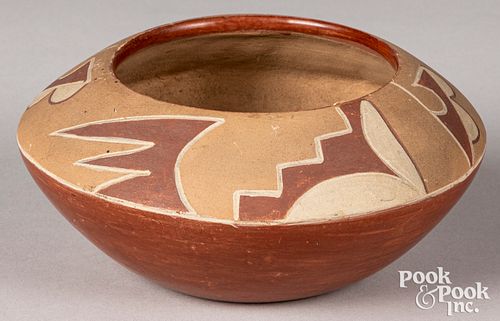 Santa Clara Indian pottery bowl