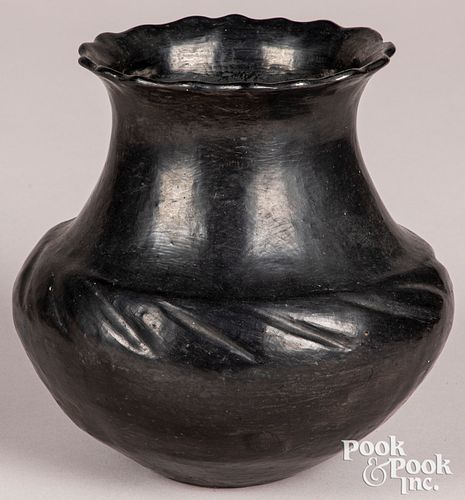Santa Clara Pueblo Indian blackware vessel