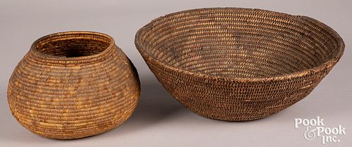 Two Southwest Indian baskets