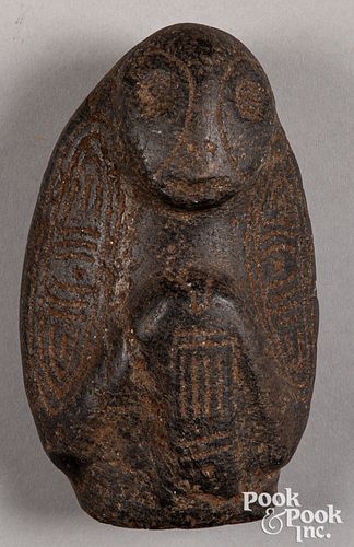 Taino Indian stone carved avian idol