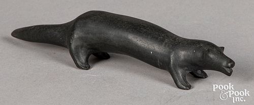 Lucy Amarook soapstone carved stone otter