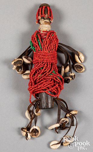 Northern Cameroon beaded Kirdi betrothal doll