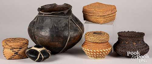 Two pieces of Mexican Tarahumara pottery