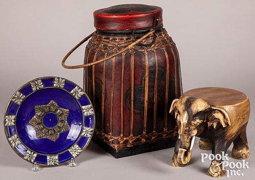 Group of contemporary Indian decorative items
