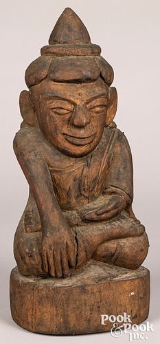 Thailand carved and gilt buddha