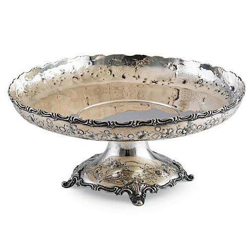 GALE AND SON AMERICAN COIN SILVER COMPOTE