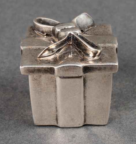Tiffany & Co. Silver Acorn Pill Box