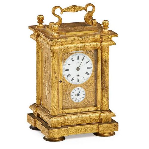 MINIATURE FRENCH CARRIAGE CLOCK