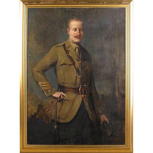 20TH C. ENGLISH SCHOOL PORTRAIT OF AN OFFICER