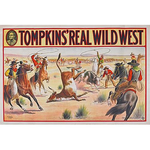 TEN TOMPKINS' REAL WILD WEST POSTERS