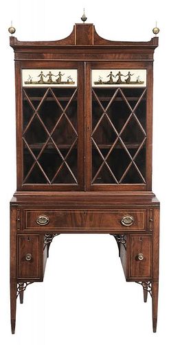 Federal Style Figured Mahogany and