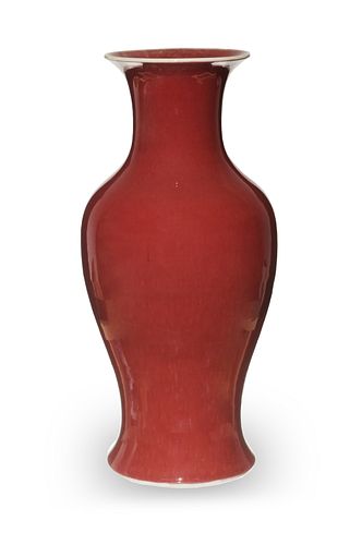 Chinese Oxblood Vase, Late-19th Century