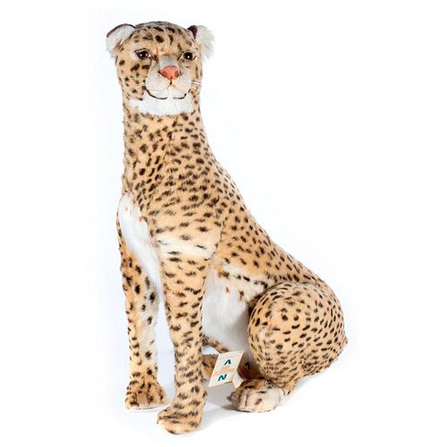 LARGE Vintage French Aux Nations Cheetah Store Display
