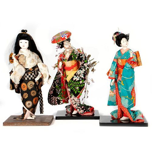 Vintage Porcelain Japanese Geisha Dolls