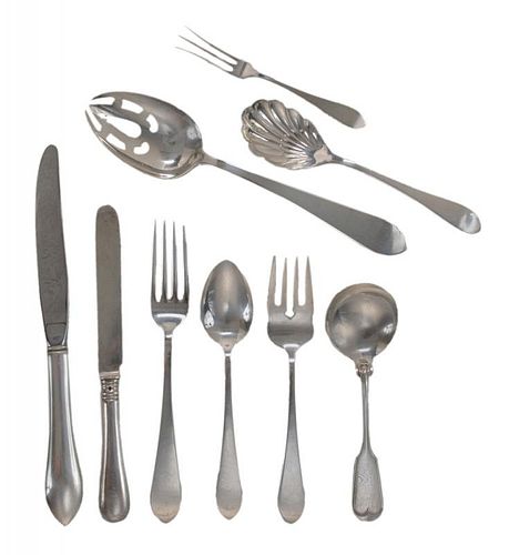 Sixty-One Pieces Silver Flatware