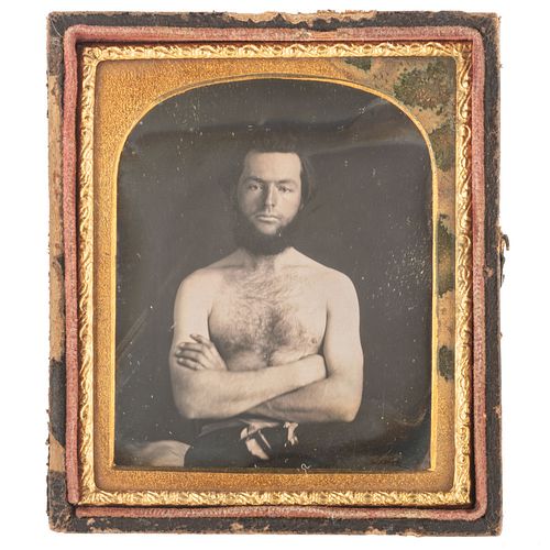 Sixth Plate Daguerreotype of Bare-Knuckle Boxer John Morrissey