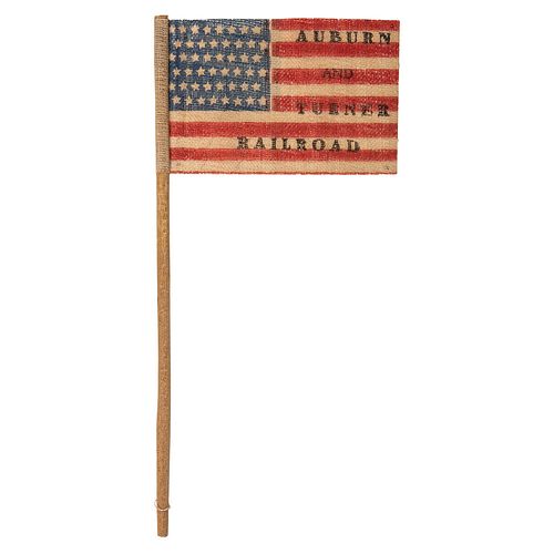 48-Star Auburn and Turner Railroad Flag