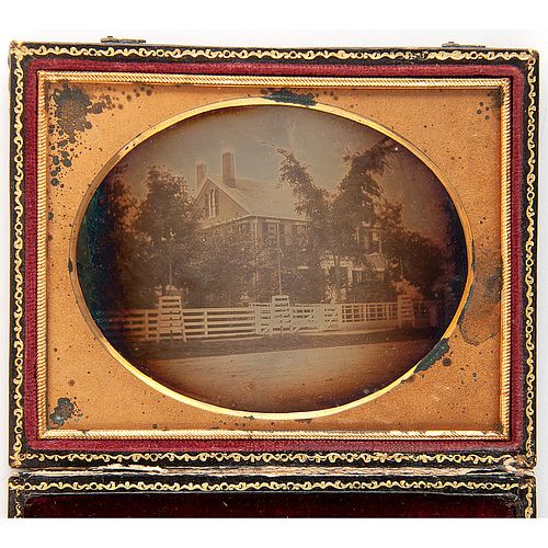 Southworth & Hawes, Quarter Plate Daguerreotype of a House