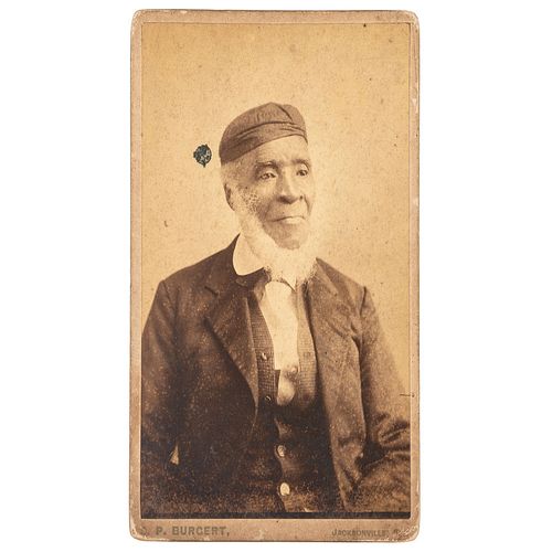 Cabinet Card of Louis Fatio, Only Known Photograph of Former Enslaved African American Involved in Dade Massacre during the Seminole Wars