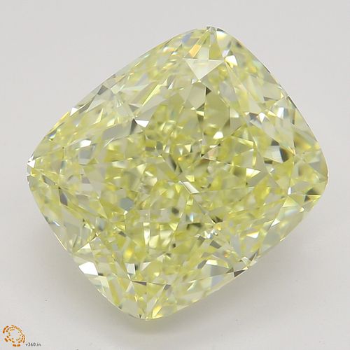 4.56 ct, Yellow, IF, Cushion cut Diamond. Appraised Value: $114,800 