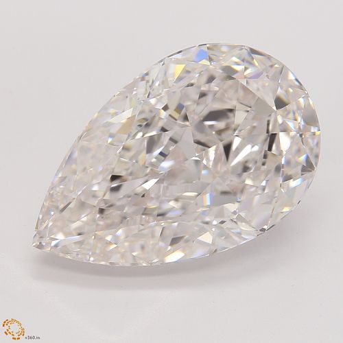 6.29 ct, Faint Pink, IF, Pear cut Diamond. Appraised Value: $1,195,000 