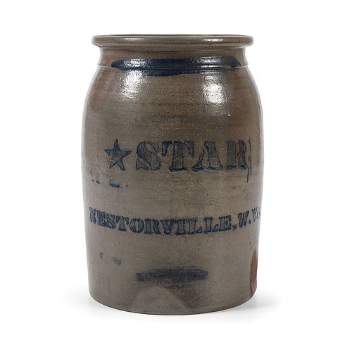 A Rare West Virginia Stoneware Jar