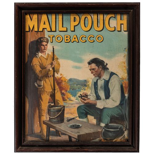 A Mail Pouch Tobacco Advertising Poster