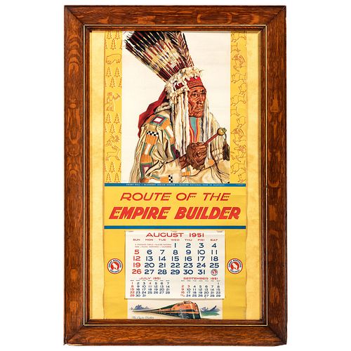 A Great Northern Railroad, Route of the Empire Builder Calendar