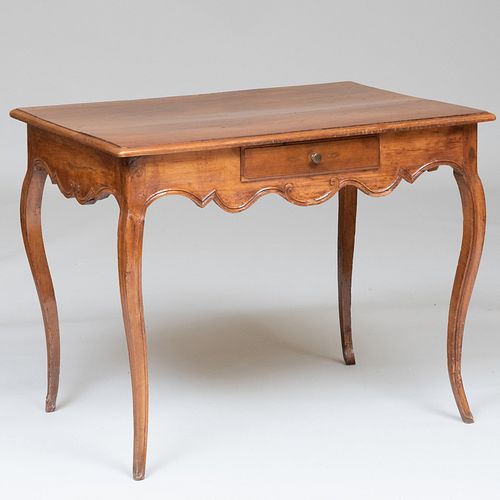 Louis XV Style Provincial Walnut Writing Table