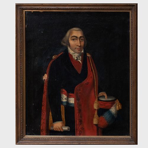 French School: Portrait of Vicomte Paul FranÃ§ois Jean Nicolas de Barras