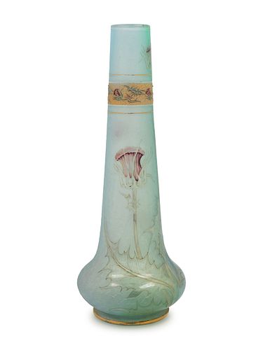 Daum
France, Early 20th Century
Monumental Vase