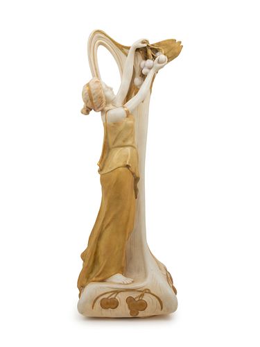 Ernst Wahliss
(Austrian, 1837-1900)
Figural Ewer,Royal Vienna, Austria