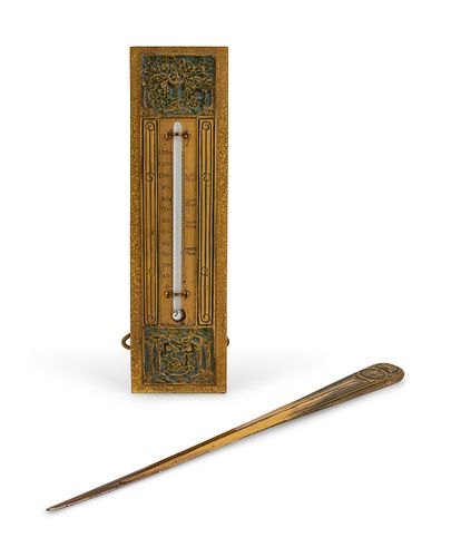 Tiffany Studios
American, Early 20th Century
Thermometer and Letter Opener