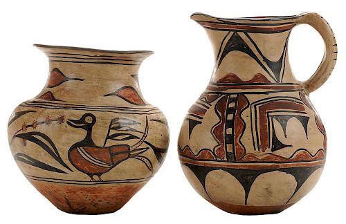 Two Pieces Santo Domingo Pottery