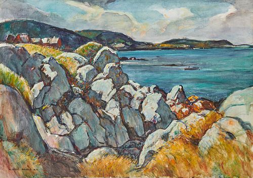 WILLIAM LESTER STEVENS, (American, 1888-1969), Grand Manan Rocks