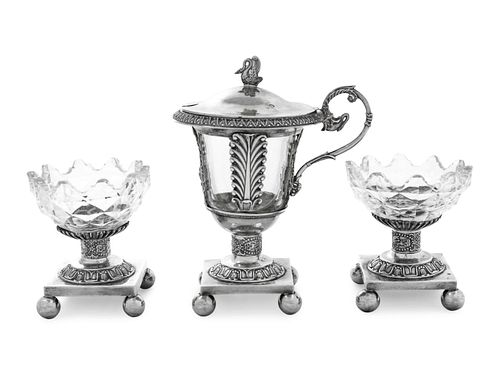 Three French Silver Table Articles