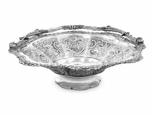 A George III Silver Flower Basket