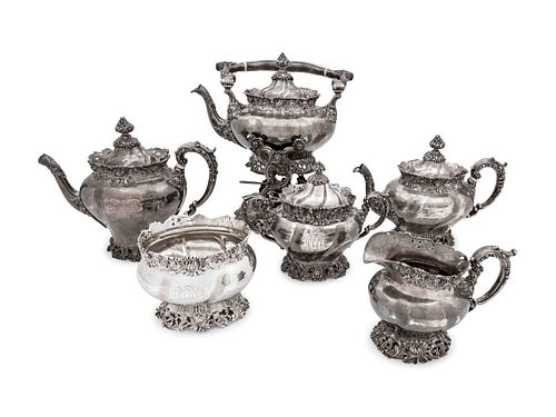 An American Silver Six-Piece Tea and Coffee Service