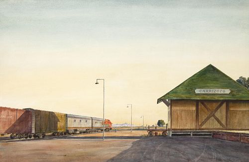 Peter Hurd, Freight Stop, ca. 1965
