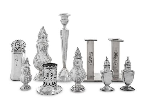 A Group of American Silver Table Articles