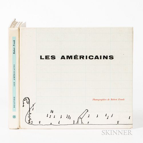 Frank, Robert (1924-1919) Les Americains. Paris: Robert Delpire, 1958. First edition, small oblong quarto, laminated pictorial boards,
